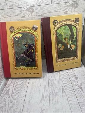 A Series of Unfortunate Events by Lemony Snicket, Books 2 & 4 - 1st edition